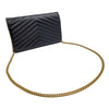 サンローラン SAINT LAURENT カサンドラ チェーンウォレット 377828 ブラック ゴールド金具 グレインカーフ レディース ショルダーストラップ
