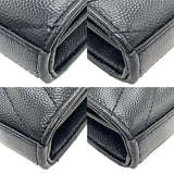 サンローラン SAINT LAURENT カサンドラ チェーンウォレット 377828 ブラック ゴールド金具 グレインカーフ レディース ショルダーストラップ