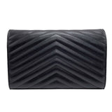 サンローラン SAINT LAURENT カサンドラ チェーンウォレット 377828 ブラック ゴールド金具 グレインカーフ レディース ショルダーストラップ
