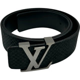 ルイ・ヴィトン LOUIS VUITTON サンチュール・LVイニシャル40MM 85cm M6875 ブラック ダミエ メンズ ベルト