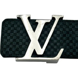 ルイ・ヴィトン LOUIS VUITTON サンチュール・LVイニシャル40MM 85cm M6875 ブラック ダミエ メンズ ベルト