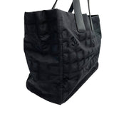 シャネル CHANEL ニュートラベルライントートMM A15991 ブラック ゴールド金具 ナイロンジャガード レディース トートバッグ