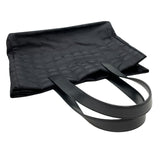 シャネル CHANEL ニュートラベルライントートMM A15991 ブラック ゴールド金具 ナイロンジャガード レディース トートバッグ