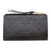 ルイ・ヴィトン LOUIS VUITTON ポルトカルト・ジップ M68339 ノワール　ゴールド金具 モノグラム・アンプラント メンズ コインケース
