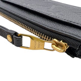 ルイ・ヴィトン LOUIS VUITTON ポルトカルト・ジップ M68339 ノワール　ゴールド金具 モノグラム・アンプラント メンズ コインケース