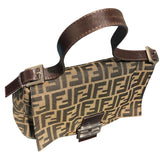 フェンディ FENDI マンマフラップバッグ ブラウン ナイロン/ジャガード レディース ショルダーバッグ