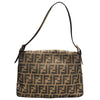フェンディ FENDI マンマフラップバッグ ブラウン ナイロン/ジャガード レディース ショルダーバッグ