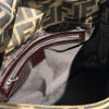 フェンディ FENDI マンマフラップバッグ ブラウン ナイロン/ジャガード レディース ショルダーバッグ