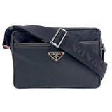 プラダ PRADA ナイロンショルダーバッグ ブラック　シルバー金具 ナイロン ユニセックス ショルダーバッグ