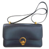 エルメス HERMES リングドゥ 〇U刻印 ブラック/ゴールド金具 ボックスカーフ レディース ショルダーバッグ