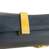 エルメス HERMES リングドゥ 〇U刻印 ブラック/ゴールド金具 ボックスカーフ レディース ショルダーバッグ