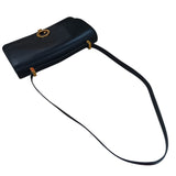 エルメス HERMES リングドゥ 〇U刻印 ブラック/ゴールド金具 ボックスカーフ レディース ショルダーバッグ