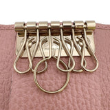 グッチ GUCCI 6連キーケース 354499 ピンク　ゴールド金具 レザー レディース キーケース