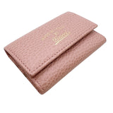 グッチ GUCCI 6連キーケース 354499 ピンク　ゴールド金具 レザー レディース キーケース