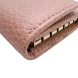 グッチ GUCCI 6連キーケース 354499 ピンク　ゴールド金具 レザー レディース キーケース