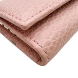 グッチ GUCCI 6連キーケース 354499 ピンク　ゴールド金具 レザー レディース キーケース