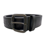 ボッテガ・ヴェネタ BOTTEGA VENETA イントレチャート　ベルト　85cm ブラック　 レザー ユニセックス ベルト