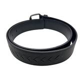 ボッテガ・ヴェネタ BOTTEGA VENETA イントレチャート　ベルト　85cm ブラック　 レザー ユニセックス ベルト