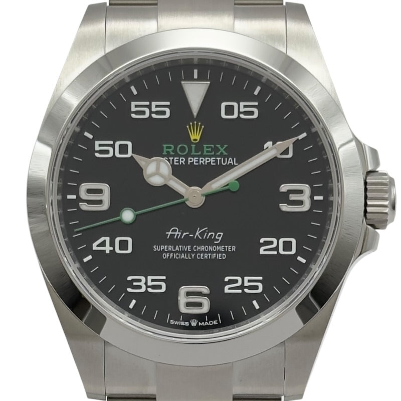 ロレックス ROLEX エアキング 126900 ブラック ステンレススチール メンズ 腕時計 ロレックス ROLEX エアキング 126900 ブラック ステンレススチール