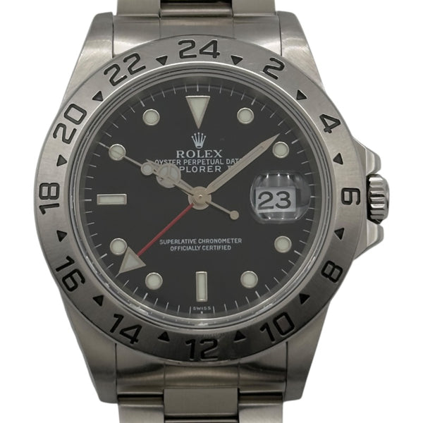 ロレックス ROLEX エクスプローラー2 16570 ブラック ステンレス