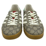 グッチ GUCCI ガゼル GGスプリームスニーカー ベージュ キャンバス メンズ スニーカー