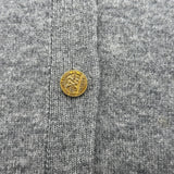 ルイ・ヴィトン LOUIS VUITTON LV金具ロングカシミヤニットカーディガン FLKC08 グレー カシミヤ レディース カーディガン