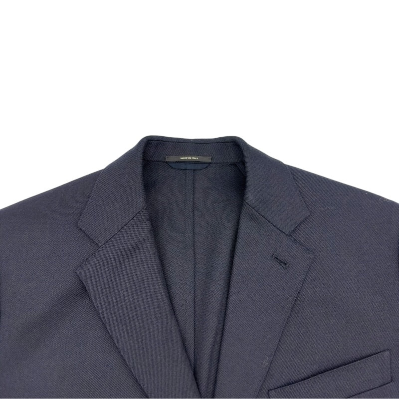エルメス HERMES ウール テーラードジャケット ネイビー ウール メンズ