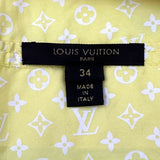 ルイ・ヴィトン LOUIS VUITTON 裏地モノグラムナイロンジャケット WMJA09CLQ イエロー コットン/ナイロン レディース ナイロンジャケット