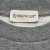 モンクレール MONCLER ロゴスウェットシャツ グレー コットン メンズ スウェット