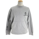 モンクレール MONCLER ロゴスウェットシャツ グレー コットン メンズ 長袖シャツ