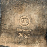 シャネル CHANEL ベルベットローファー G31105 ブラック ベルベット レディース ローファー