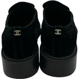 シャネル CHANEL ベルベットローファー G31105 ブラック ベルベット レディース ローファー