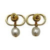 クリスチャン・ディオール Christian Dior PETIT CD ピアス ゴールド ホワイト メタル・パール アクセサリー