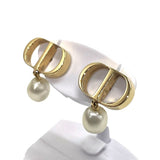 クリスチャン・ディオール Christian Dior PETIT CD ピアス ゴールド ホワイト メタル・パール アクセサリー