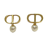 クリスチャン・ディオール Christian Dior PETIT CD ピアス ゴールド ホワイト メタル・パール アクセサリー