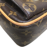 ルイ・ヴィトン LOUIS VUITTON ハドソンPM M40027 ブラウン PVC レディース ショルダーバッグ