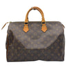 ルイ・ヴィトン LOUIS VUITTON スピーディ35 M41524 ブラウン モノグラムキャンバス レディース ハンドバッグ