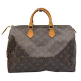 ルイ・ヴィトン LOUIS VUITTON スピーディ35 M41524 ブラウン モノグラムキャンバス レディース ハンドバッグ