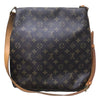 ルイ・ヴィトン LOUIS VUITTON ミュゼット M51256 ブラウン PVC レディース ショルダーバッグ