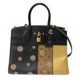 ルイ・ヴィトン LOUIS VUITTON シティ スティーマーMM M43406 ブラック/ブラウン/ベージュ モノグラム・リバース/カーフ ユニセックス ショルダーバッグ