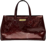 ルイ・ヴィトン LOUIS VUITTON ウィルシャーPM M93641 ボルドー系 モノグラム・ヴェルニ レディース ハンドバッグ