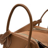 エルメス HERMES リンディ34 □P刻印 ゴールド シルバー金具 トリヨン レディース ショルダーバッグ