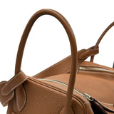 エルメス HERMES リンディ34 □P刻印 ゴールド シルバー金具 トリヨン レディース ショルダーバッグ