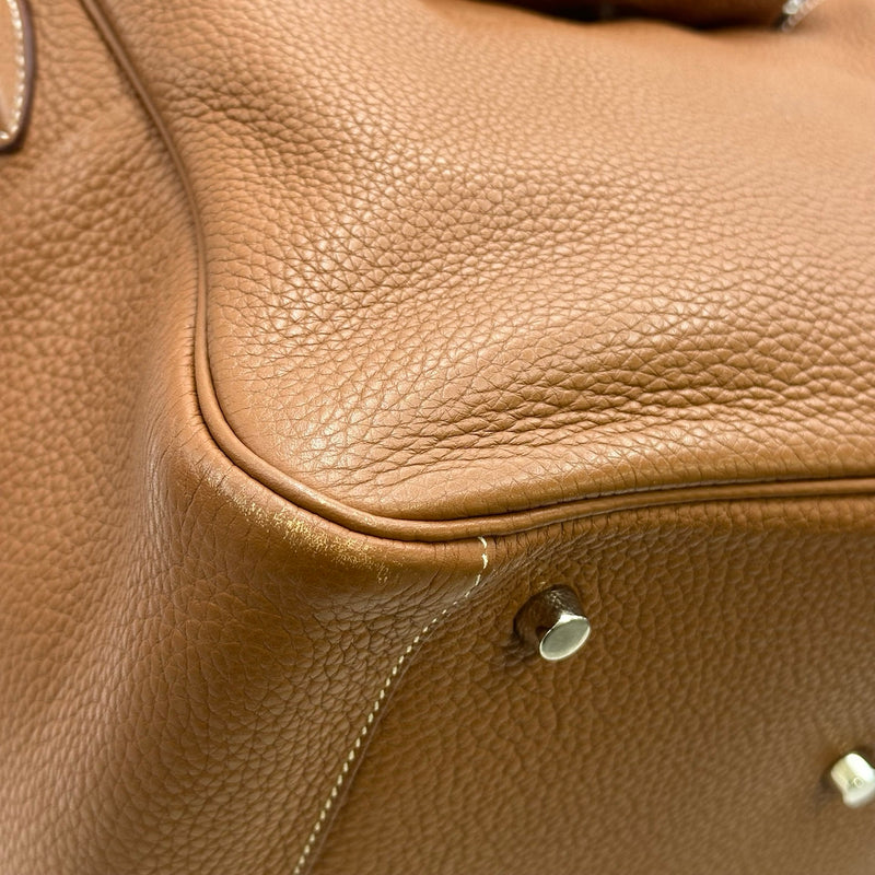 エルメス HERMES リンディ34 □P刻印 ゴールド シルバー金具 トリヨン