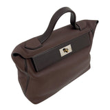 エルメス HERMES ヴァンキャトル35 Y刻印　(2020年製) ショコラ　シルバー/ゴールド金具 トゴ・スイフト ユニセックス ハンドバッグ