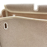 エルメス HERMES エールバッグMM ▢H刻印 ベージュ・ナチュラル/シルバー金具 トワル・レザー ユニセックス ショルダーバッグ