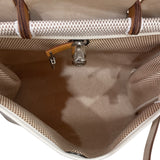エルメス HERMES エールバッグMM ▢H刻印 ベージュ・ナチュラル/シルバー金具 トワル・レザー ユニセックス ショルダーバッグ