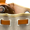 エルメス HERMES エールバッグアドPM ▢D刻 ベージュ/ゴールド トワル/レザー レディース リュック・デイパック