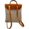エルメス HERMES エールバッグアドPM ▢D刻 ベージュ/ゴールド トワル/レザー レディース リュック・デイパック