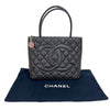 シャネル CHANEL 復刻トート A01804 ブラック/シルバー金具 キャビアスキン レディース トートバッグ